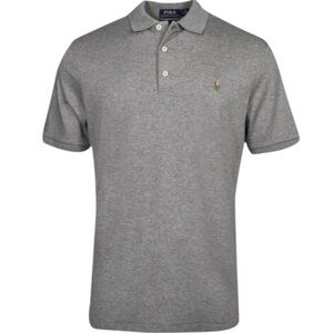 Polo Ralph Lauren Classic Fit Short Sleeve Cotton Shirt Grey Size Large‎